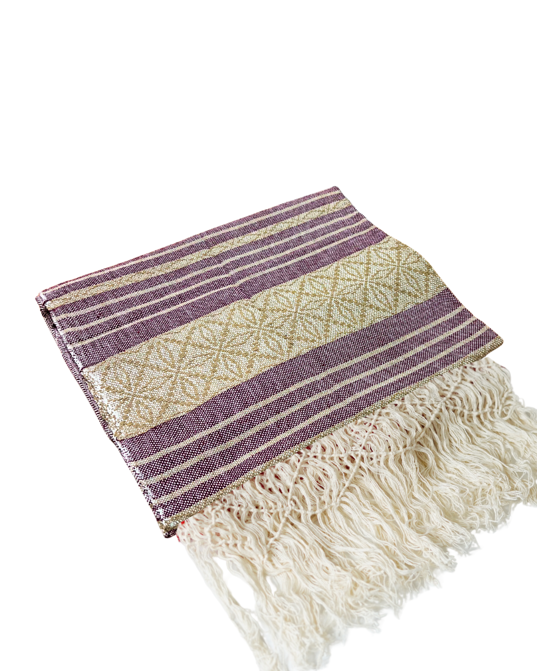 GUINDA BROWN FLOWER REBOZO